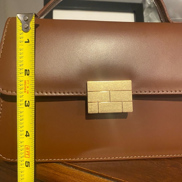 FRAME Les signature small top handle bag tobacco new - Picture 6 of 11